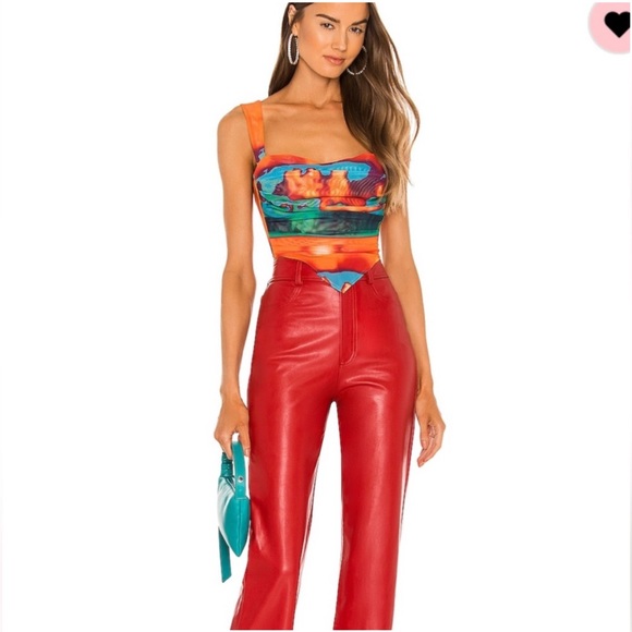 NWT Miaou Tati corset tie back top -XS - Picture 4 of 6